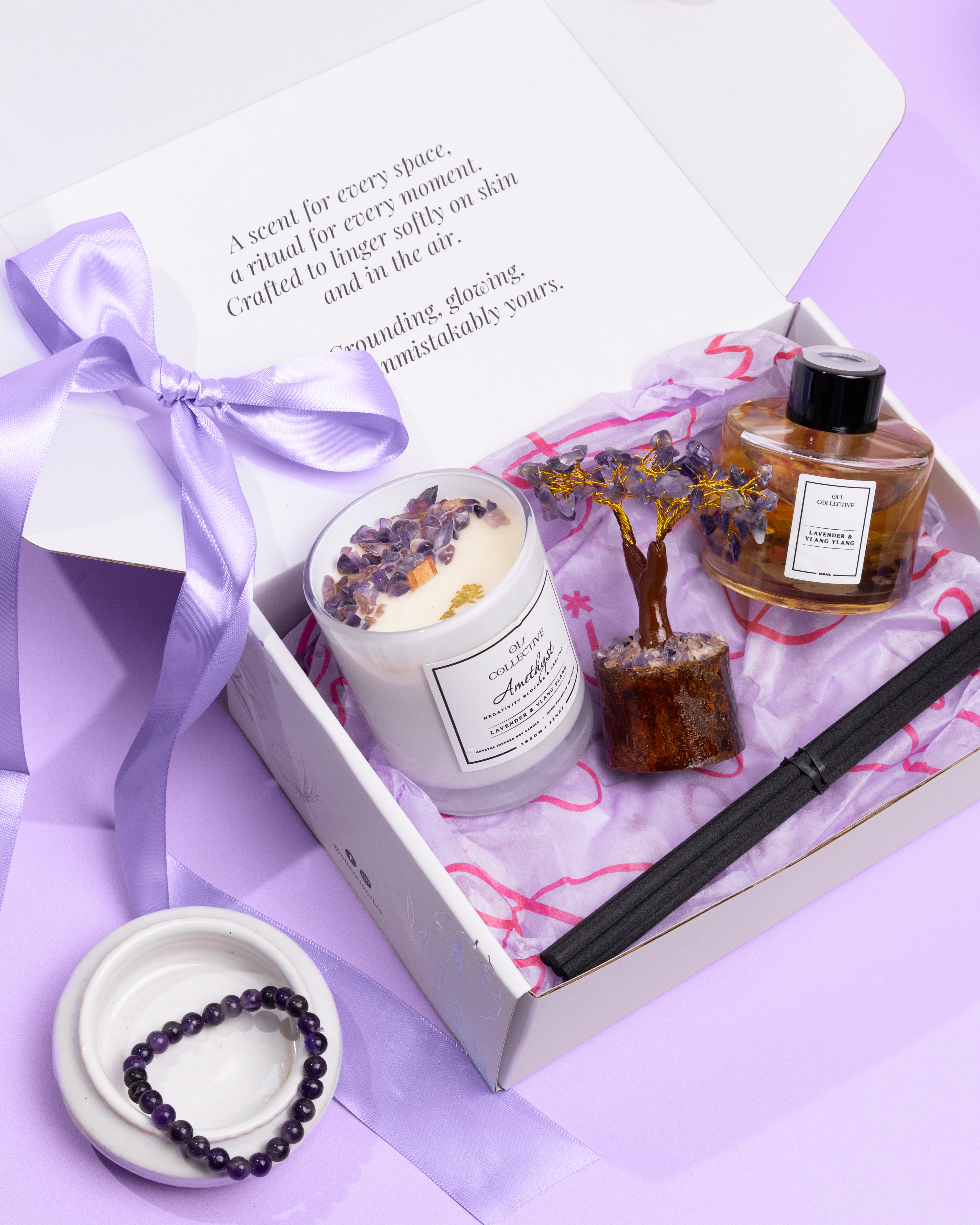 Amethyst & Lavender Wellness Set