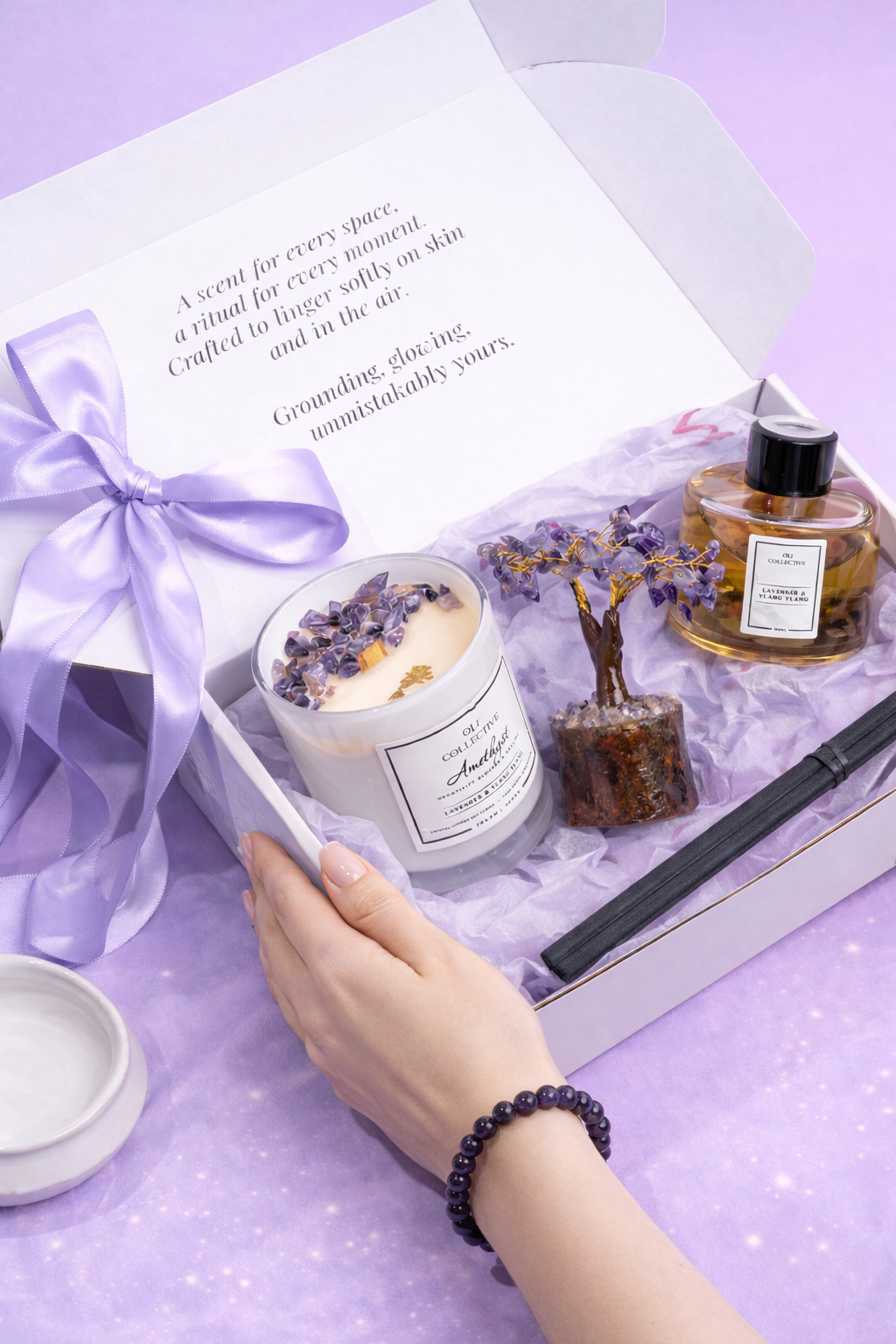 Amethyst & Lavender Wellness Set
